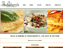 Tablet Screenshot of huckleberrys.co.za